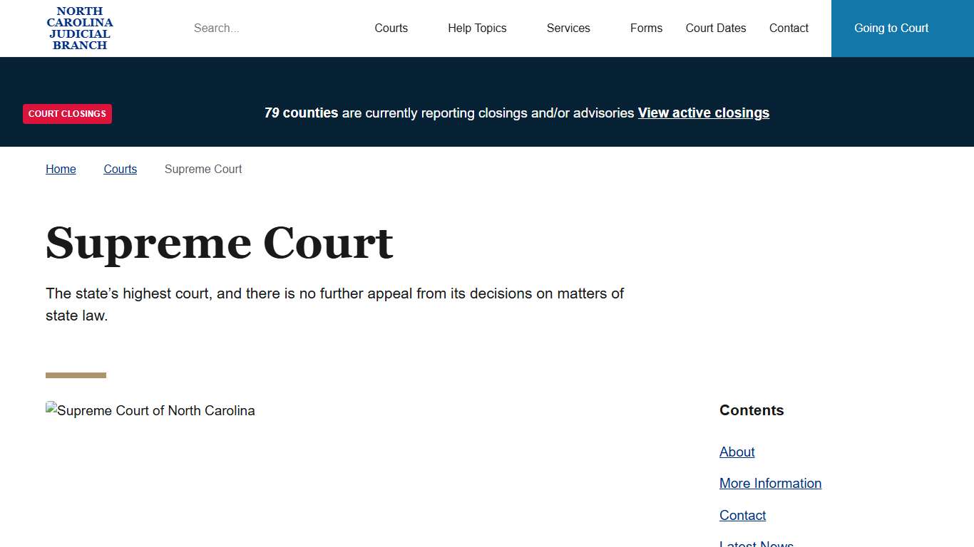 Supreme Court North Carolina Judicial Branch